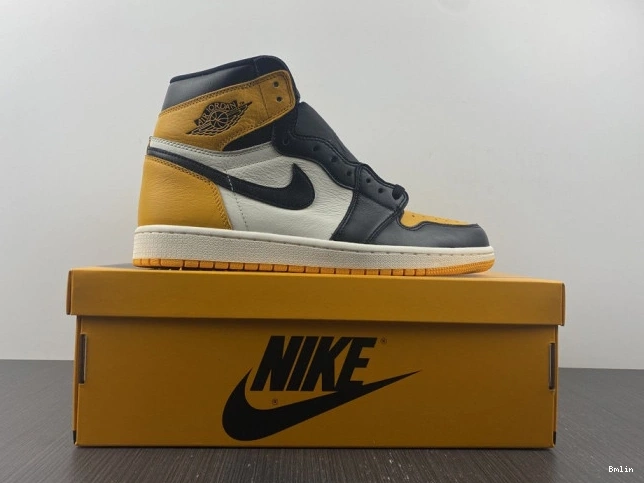 Bmlin 1 555088-711 Jordan High Yellow Air Toe OG 0821